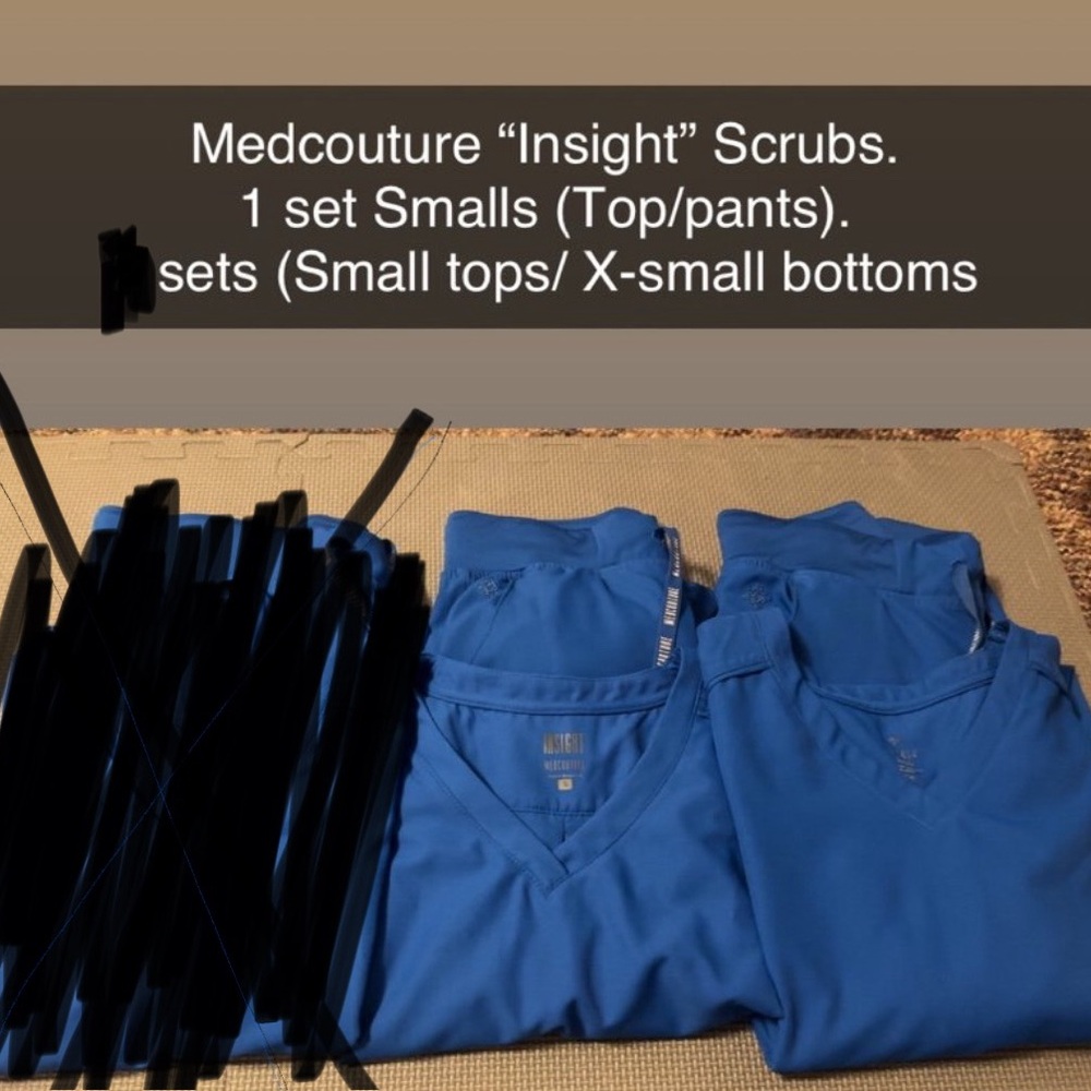 Med Couture Blue Scrubs Set